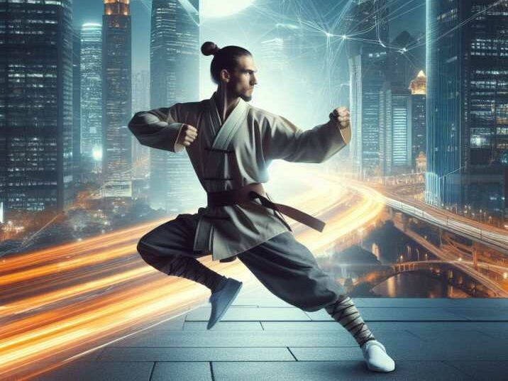 Modern Kung Fu demonstration blending traditional techniques with contemporary flair