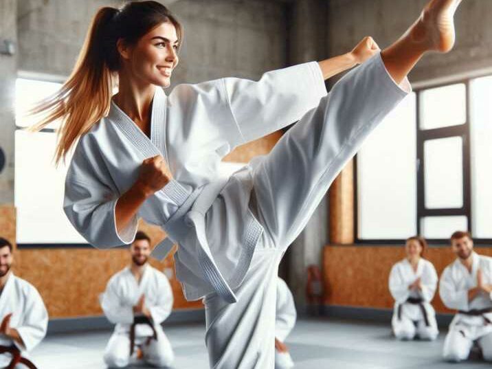 Individual performing best self defense move