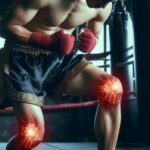 A fighter performing low-impact training exercises in Muay Thai with Bad Knees.
