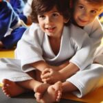 Children practicing Street Sports Brazilian Jiu-Jitsu on mats