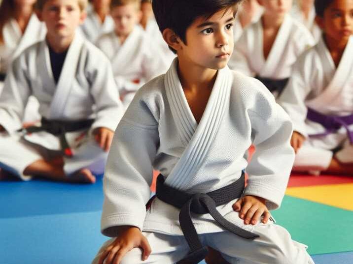 Kids practicing Gracie Jiu-Jitsu in a class