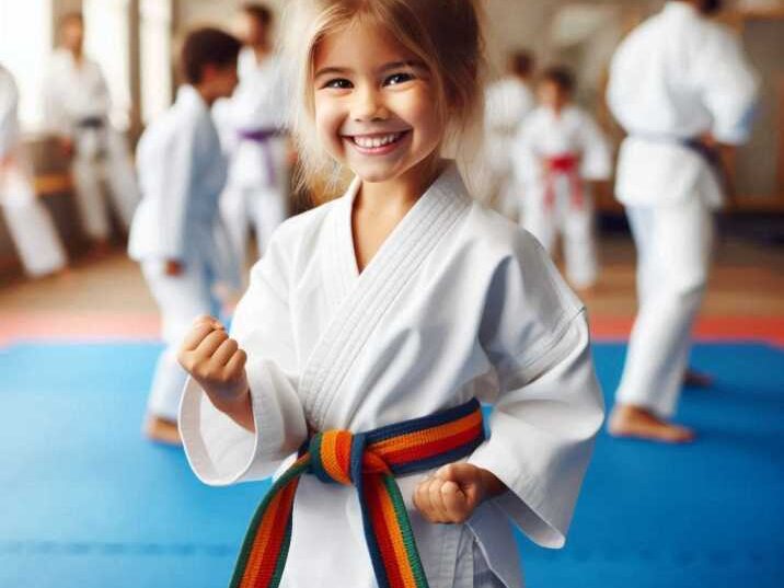 Practicing karate is best martial arts for kids confidence